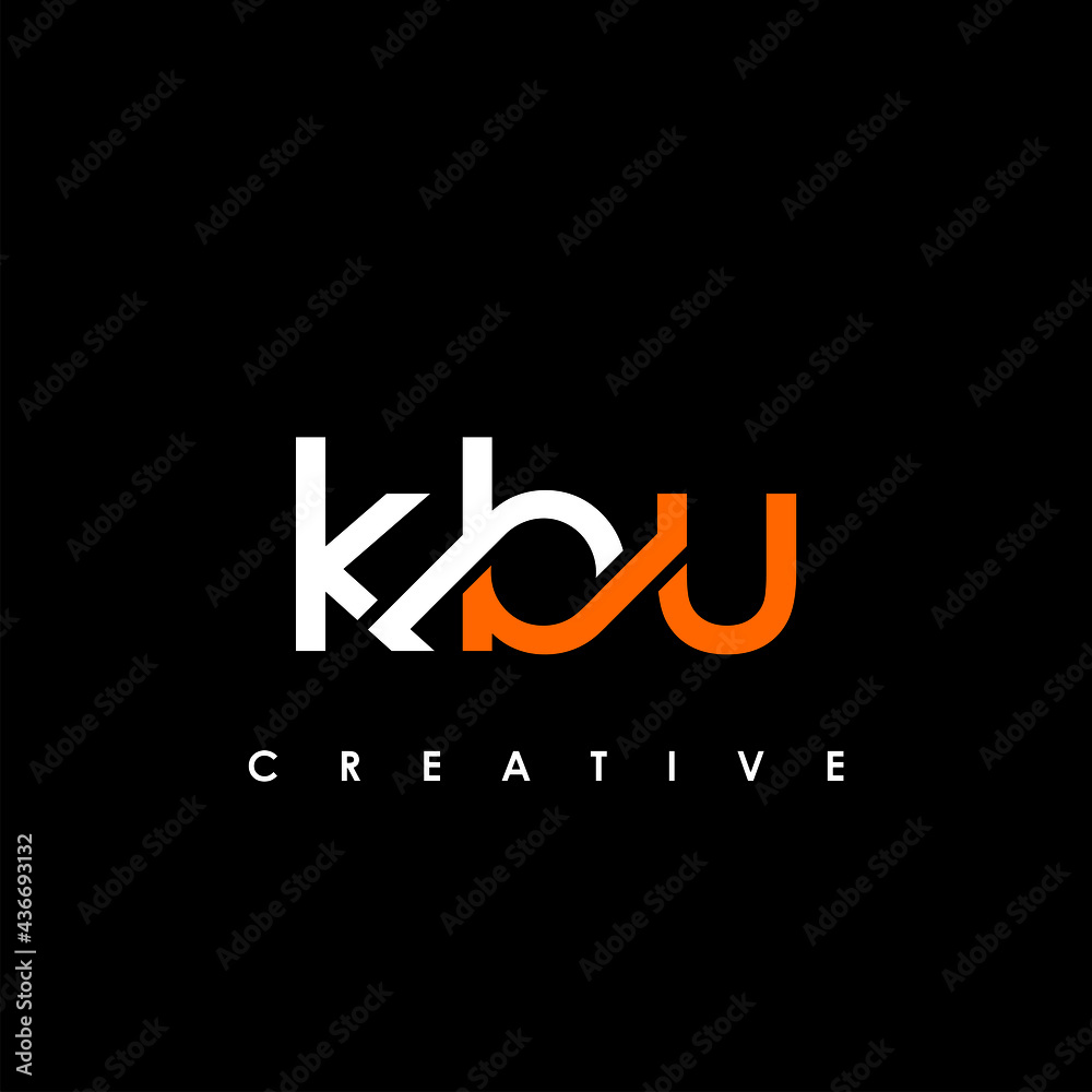KBU Letter Initial Logo Design Template Vector Illustration KBU Letter Initial Logo Design Template Vector Illustration