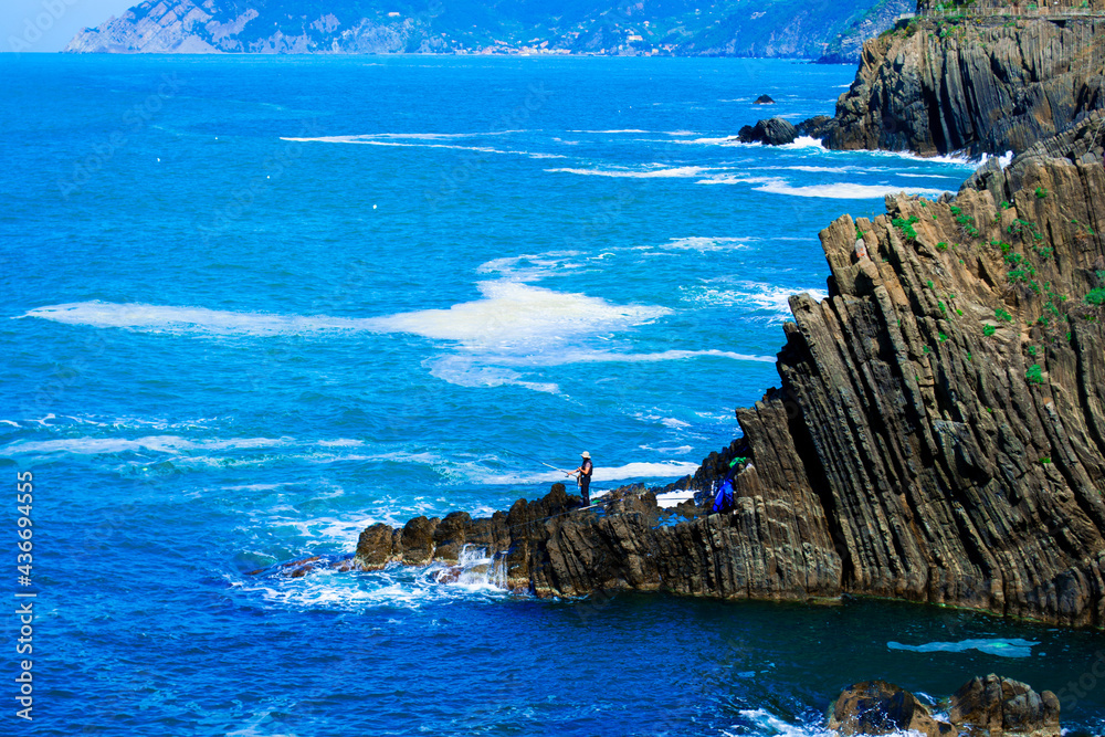 Viste e dettagli delle bellissime Cinque Terre e dell'ambiente naturale che le circonda