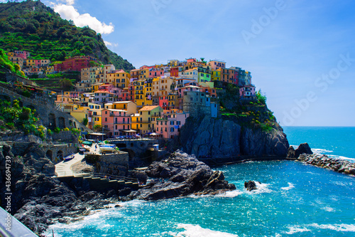 Viste e dettagli delle bellissime Cinque Terre e dell'ambiente naturale che le circonda