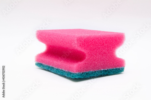 Pink sponges for washing dishes