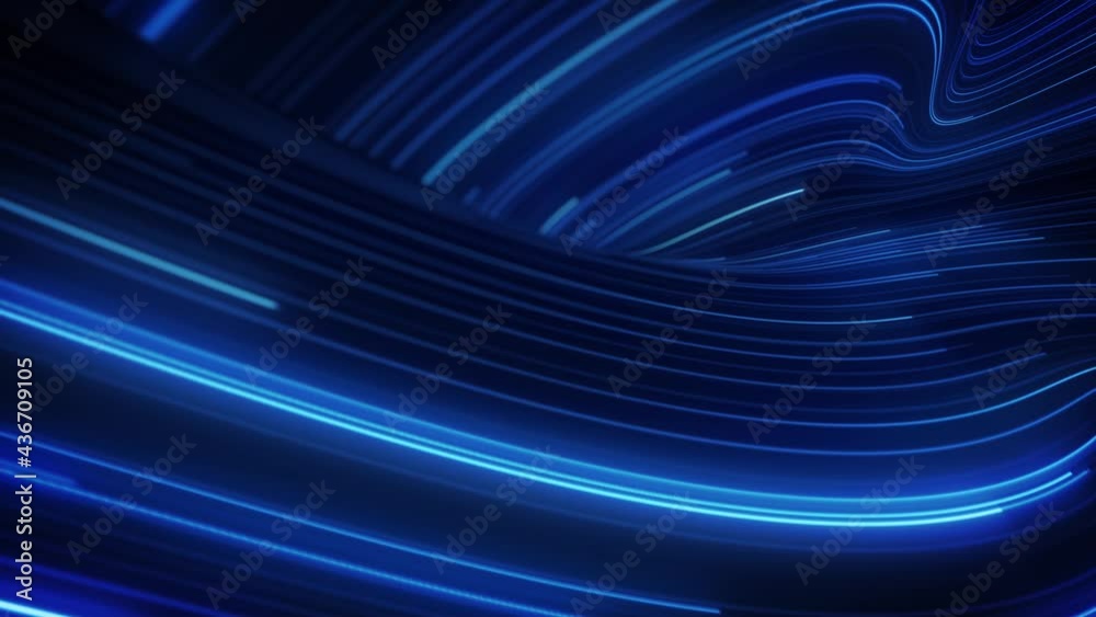 Abstract Flowing Particle Lines Data Concept Background Loop/ Sélectionnez des images clés sur un calque pour pouvoir les exporter en tant que texte.