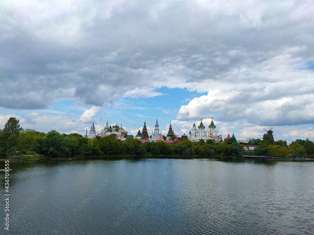 Naklejka premium Panoramic view of the Izmaylovo (Izmailovsky) Kremlin