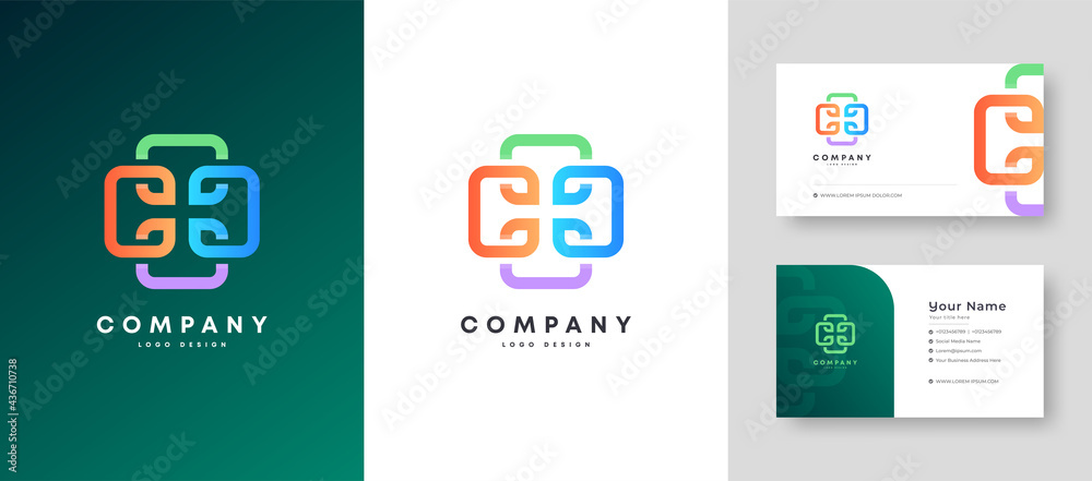 Flat minimal Colorful Initial C CC Logo With Premium Corporate Stylish Business Card Design Vector Template for Your Company Business Flat minimal Colorful Initial C CC Logo With Premium Corporate Stylish Business Card Design Vector Template for Your Company Business