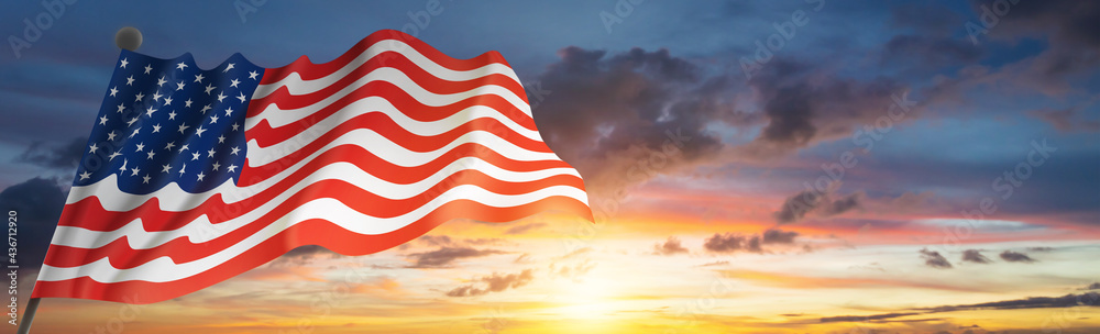 Obraz premium US American flag