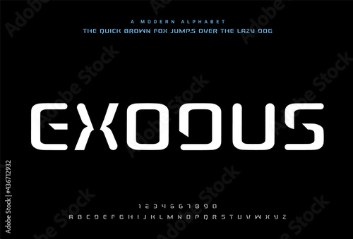 Sport Modern Alphabet Font. Typography urban style fonts for technology, digital, music, movie logo design