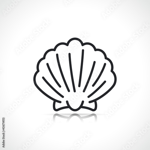 scallop or sea shell icon