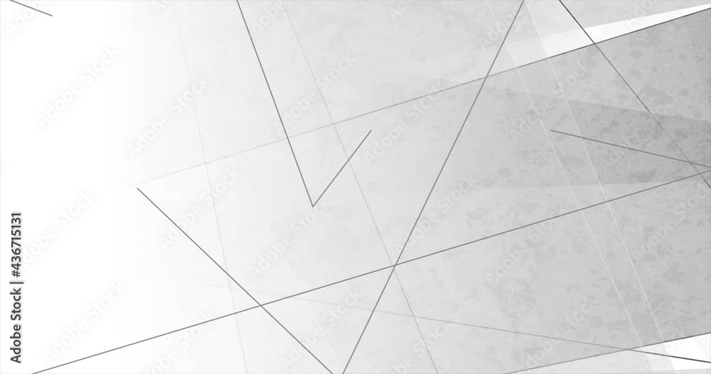 Grey white grunge minimal geometry abstract motion background. Seamless looping. Video animation 4K 4096x2160