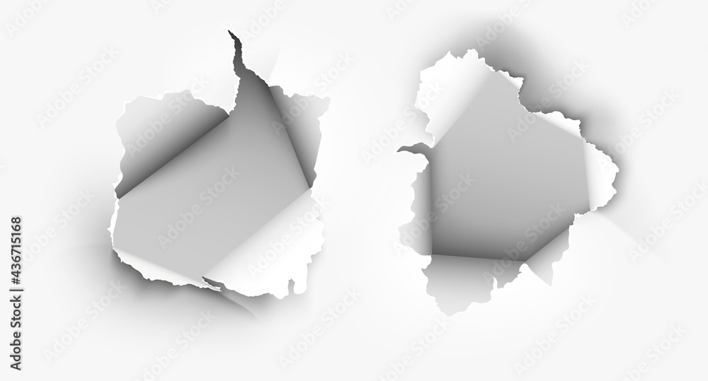 ragged Hole torn in ripped paper on transparent background ragged Hole torn in ripped paper on transparent background