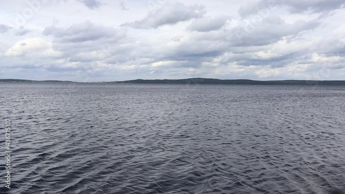 clouds over the lake