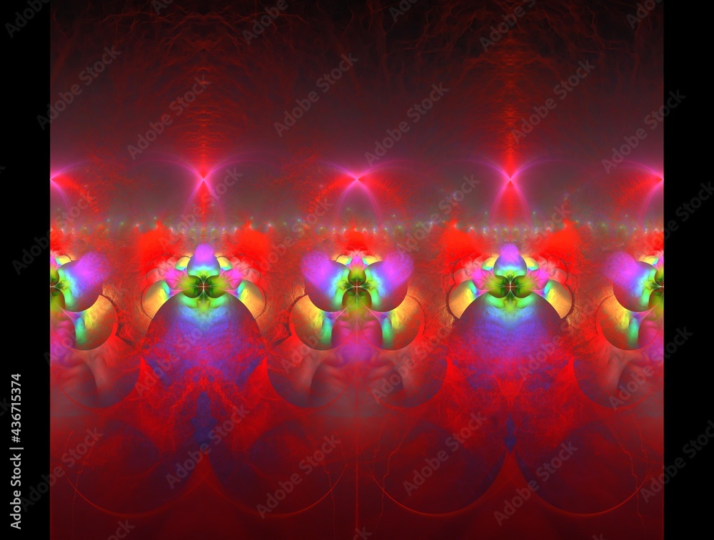 Obraz premium Imaginatory fractal background generated Image