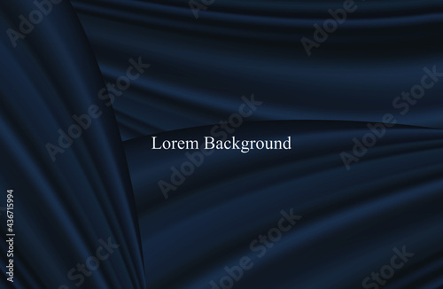 blue-green fabric. modern background with fabric. Product presentation. vector illustration