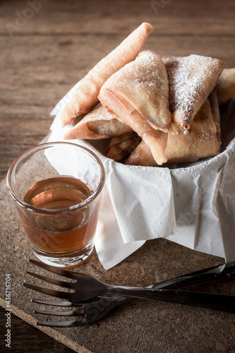 Obraz na płótnie Fried banana w salonie