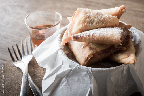 Obraz na płótnie Fried banana w salonie
