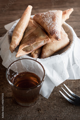 Obraz na płótnie Fried banana w salonie