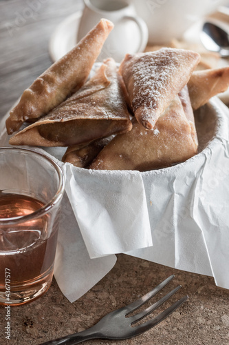 Obraz na płótnie Fried banana w salonie