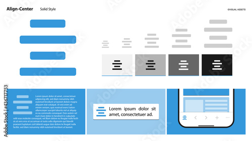 VA icon Set_align center(solid style)