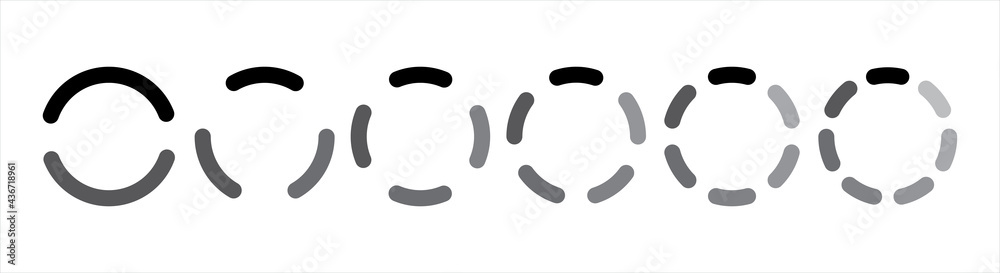 Loading icons set. Load. Load bar collection. loading icons on white background. Loading icons set. Load. Load bar collection. loading icons on white background.