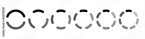 Loading icons set. Load. Load bar collection. loading icons on white background.