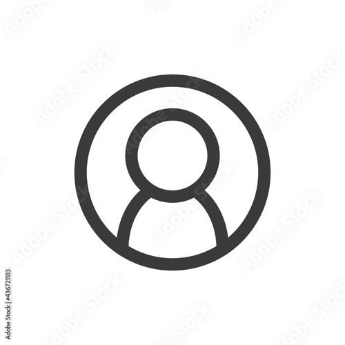 User icon. Human person symbol. Avatar log in vector sign