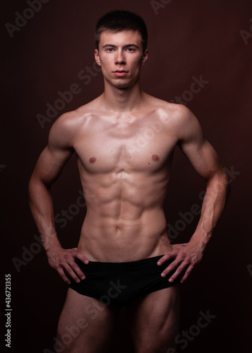 Fitness male model in studio © Andrei vishnyakov