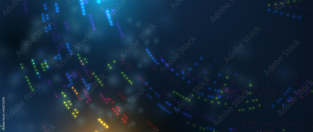 Obraz premium Technology data background, idea of global business solution