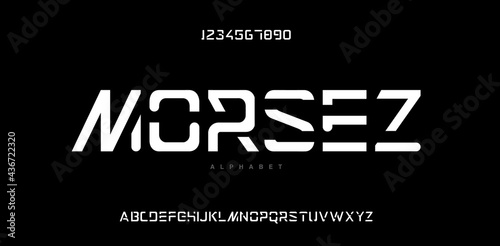 Sport Modern Alphabet Font. Typography urban style fonts for technology, digital, music, movie logo design