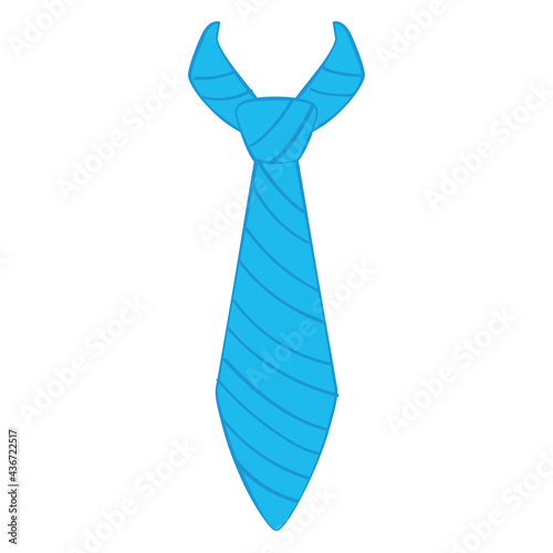 Isolated hipster trendy necktie sketch