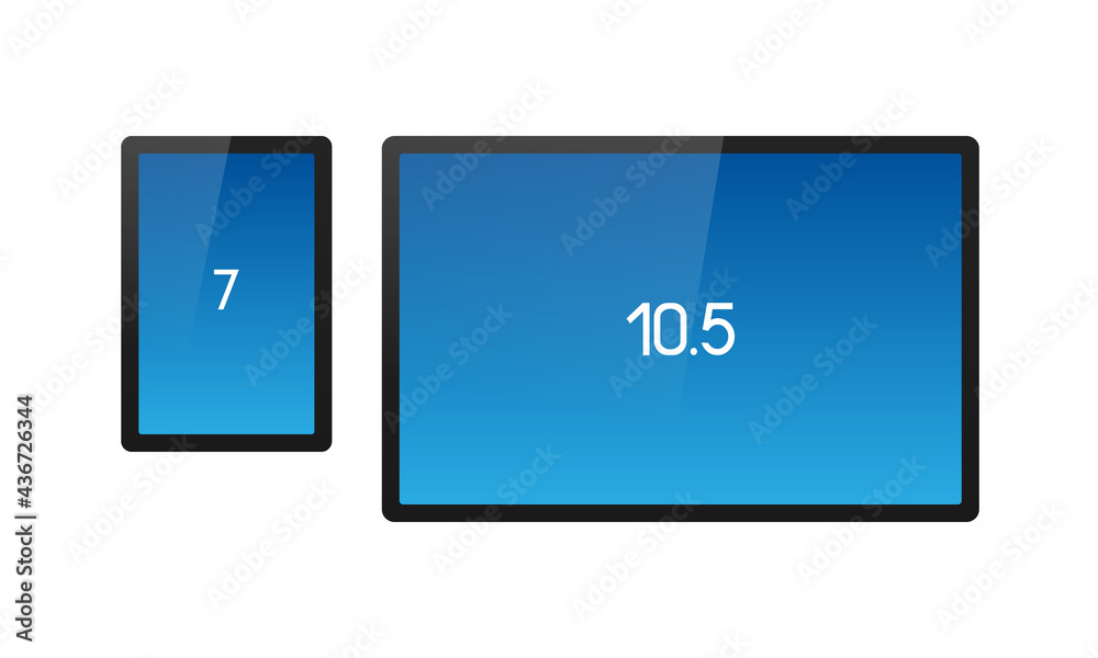 Tablet template. Tablet with blank screen. Vector illustration isolated on white background. Tablet template. Tablet with blank screen. Vector illustration isolated on white background.