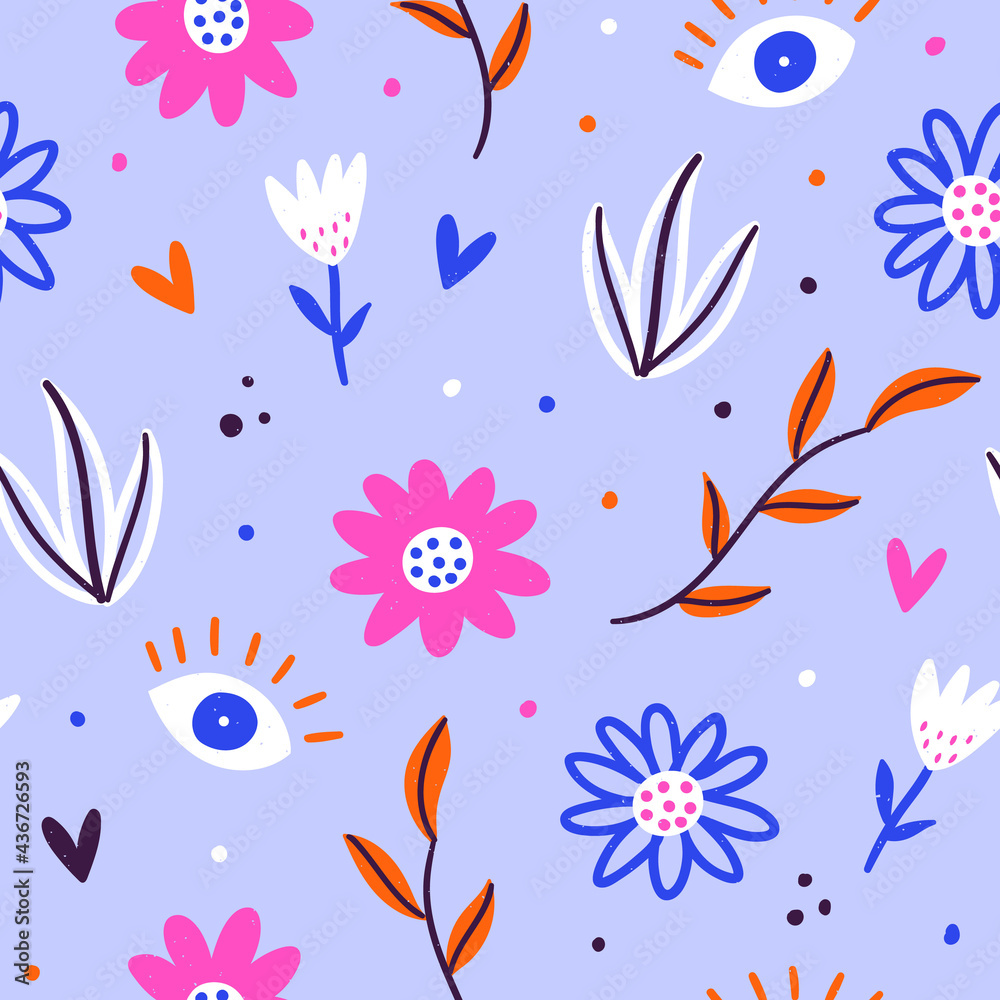 Spring floral pattern