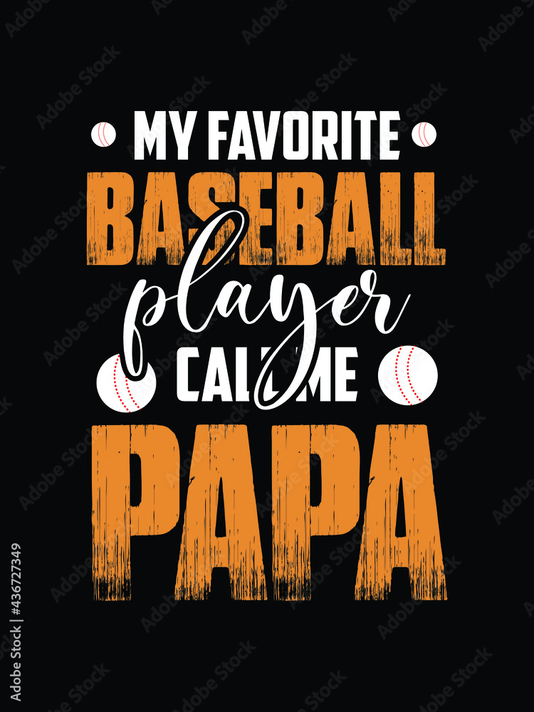 baseball dad .father's day t-shirt design