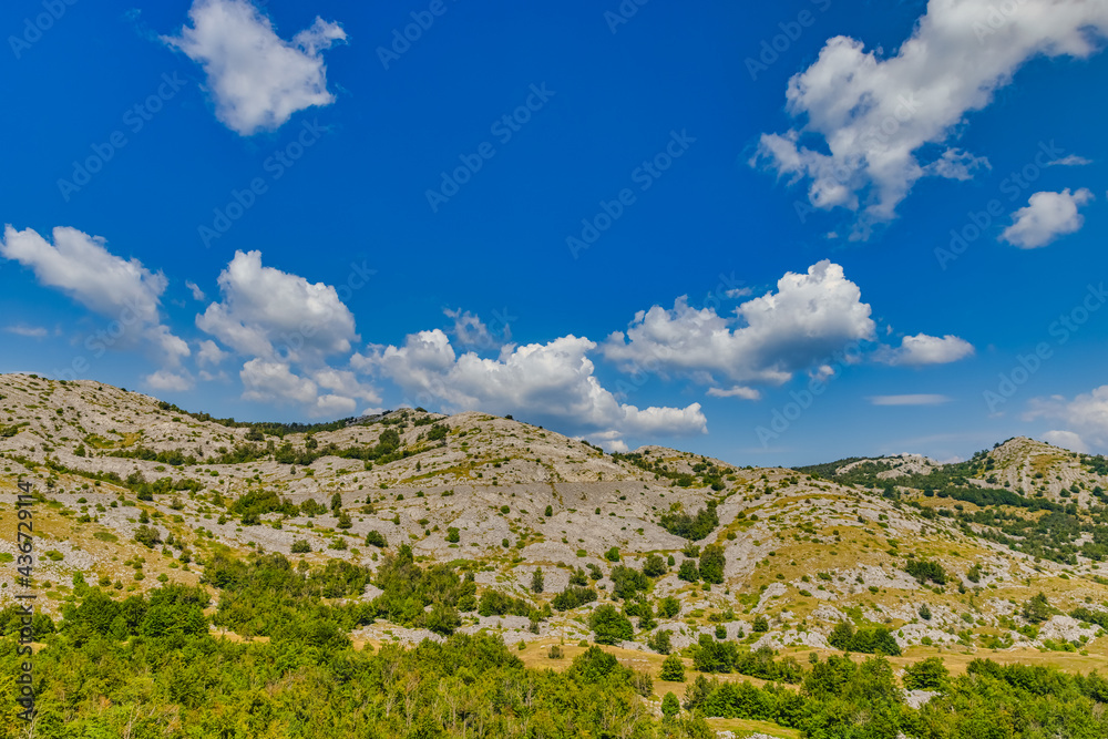 Mountain Velebit green landscape in summer time
