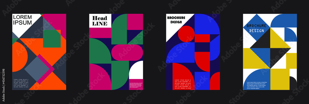 Retro geometric covers design. Eps10 vector Retro geometric covers design. Eps10 vector