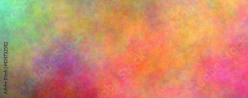 Orange with other colors. Banner abstract background. Blurry color spectrum, texture background. Rainbow colors. Colors spectrum background.
