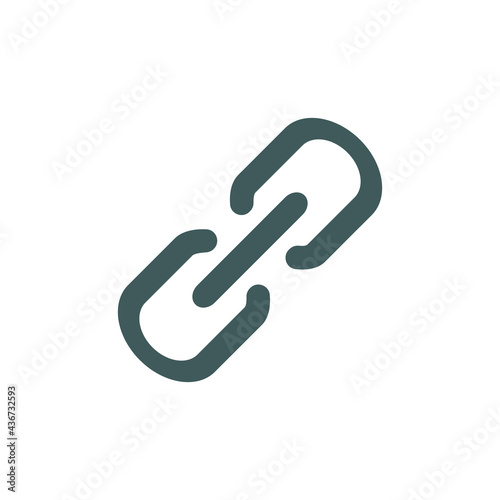 Chain, link icon vector. Link icon. Hyperlink chain symbol. Chain vector symbol. Link icon isolated. 