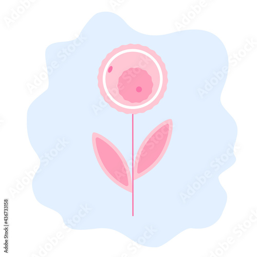 Ovum in the form of a flower. The egg is the flower of life. Donation concept