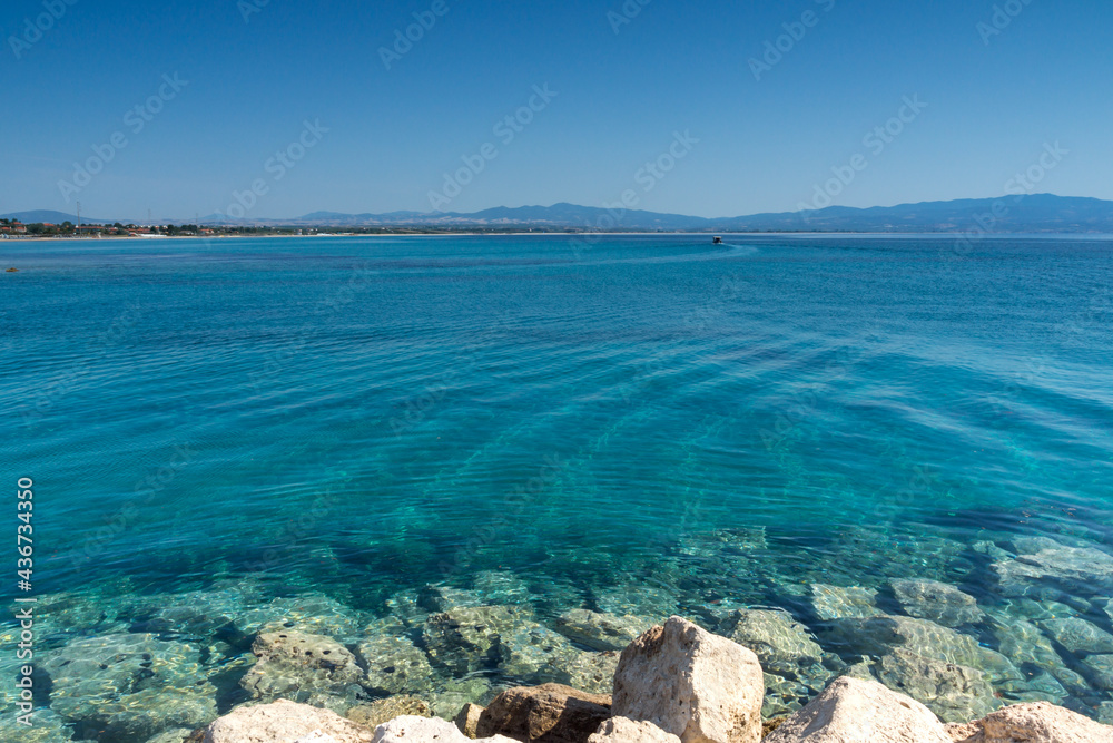 Coastline of town of Nea Poteidaia, Central Macedonia, Greece Coastline of town of Nea Poteidaia, Central Macedonia, Greece