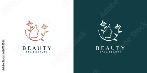 Abstract beauty logo template with unique concept part 1