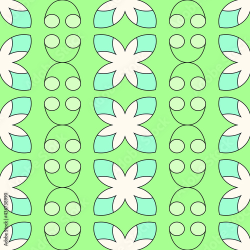 seamless pattern with flowers