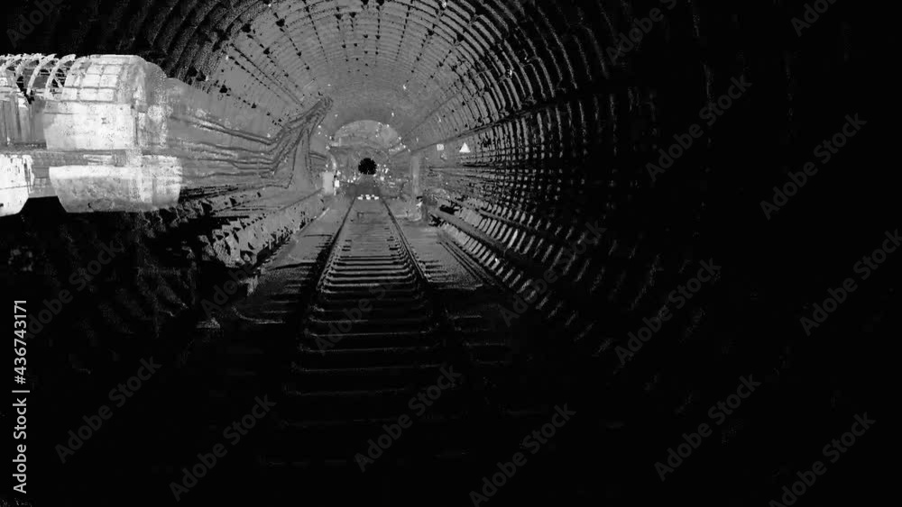 Dense Point Cloud of Underground Subway Metro Tunnel (LiDAR 3D Scan)
