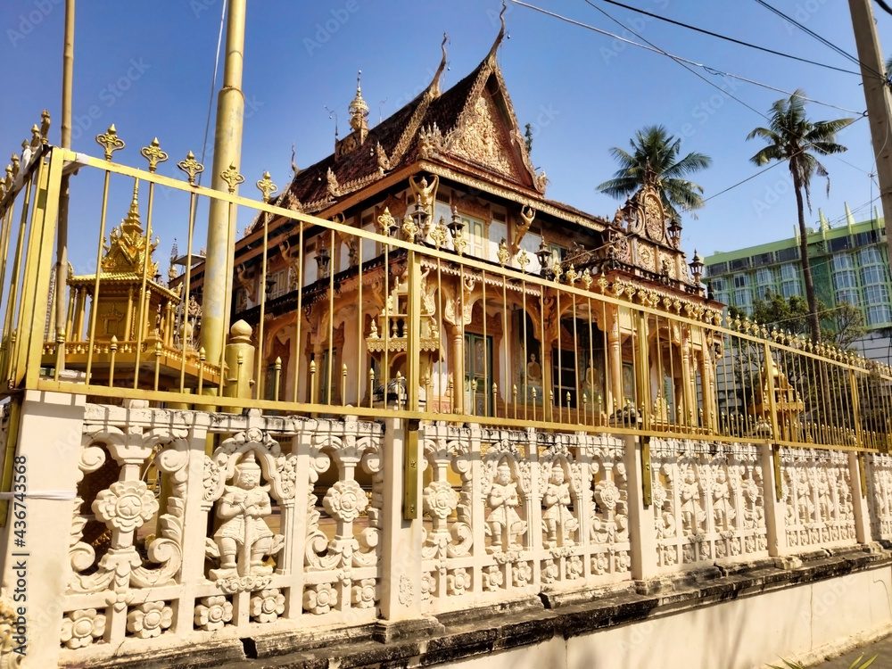 Mongkol Serei Kien Khleang Pagoda. Buddhist temple in Phnom Penh. Cambodia. South-East Asia