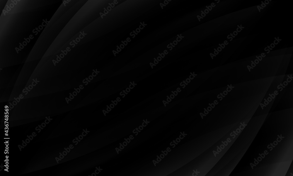 Fototapeta premium Abstract wave gray black dark gradient geometric background.Curved lines graphic design.