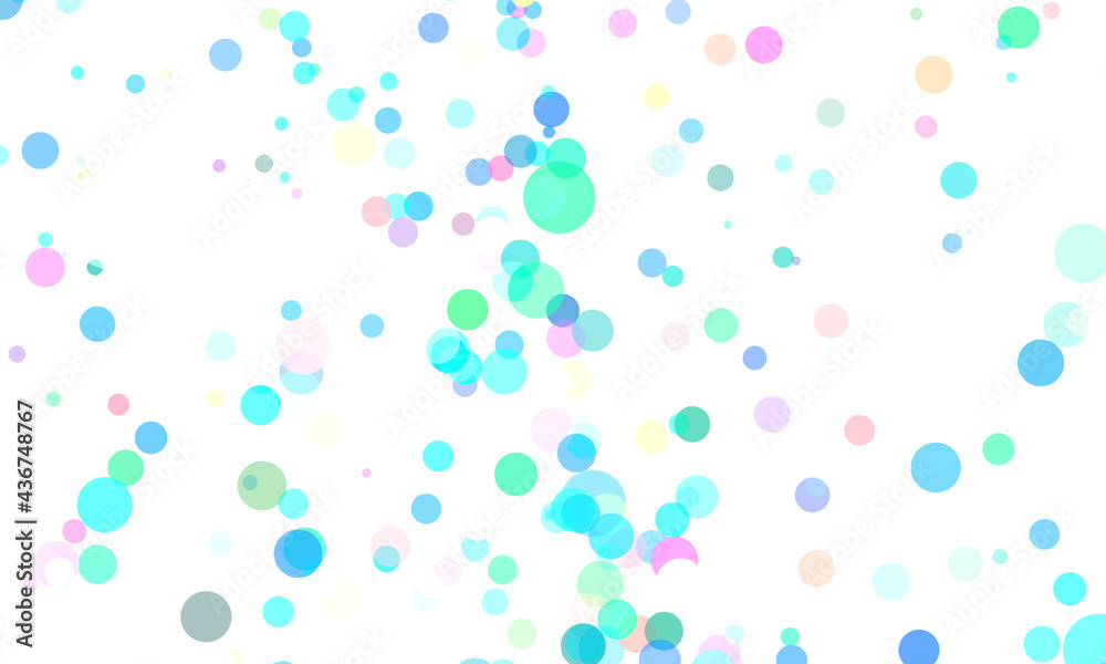 Abstract colored circles background.3D illustration. dots colorful.