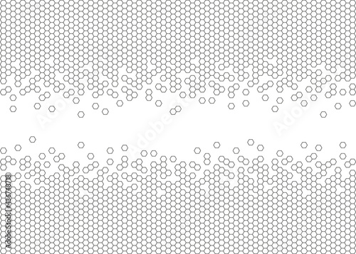 ARRIÈRE-PLAN D'HEXAGONES contours modifiables