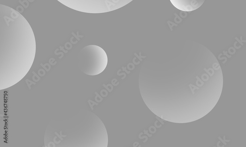 Wallpaper Mural White circles gradient on gray abstract background. Modern graphic design element. Torontodigital.ca
