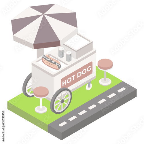 Hot Dog Cart

