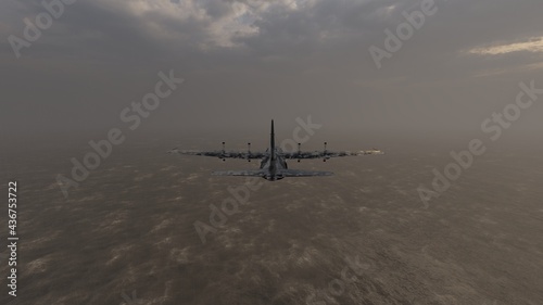 war plane in sky