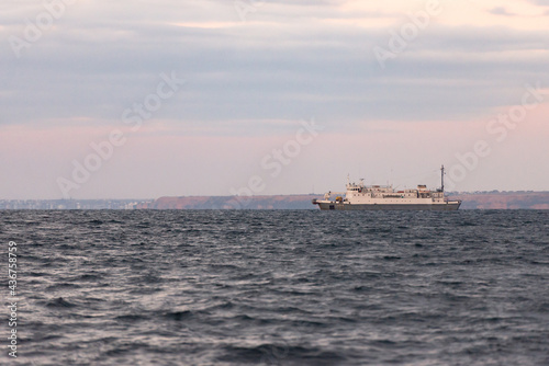 Cable ship Setun of the Black Sea Fleet. A ship for laying, lifting and repairing underwater communication cables.