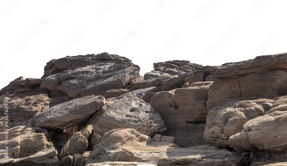 Big rocky mountains with clipping path isolated on white background. Big rocky mountains with clipping path isolated on white background.