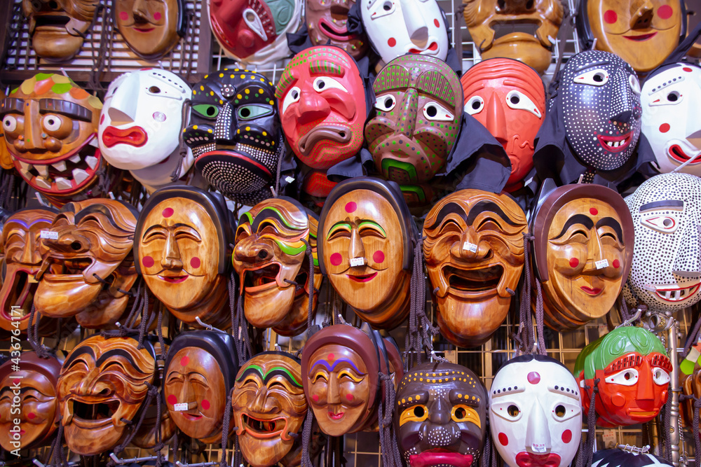 Korean mask .Tal and Talchum, Korean mask .Tal and Talchum,