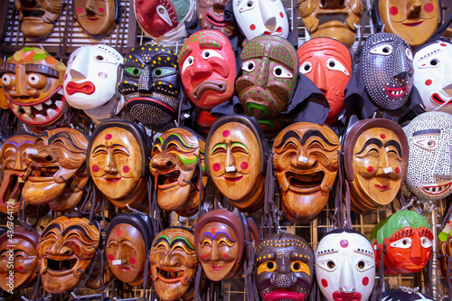 Korean mask .Tal and Talchum, " Hahoe masks " ,Korean Traditional Masks